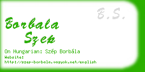 borbala szep business card